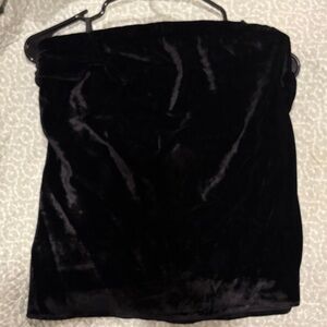 Black Velvet strapless top